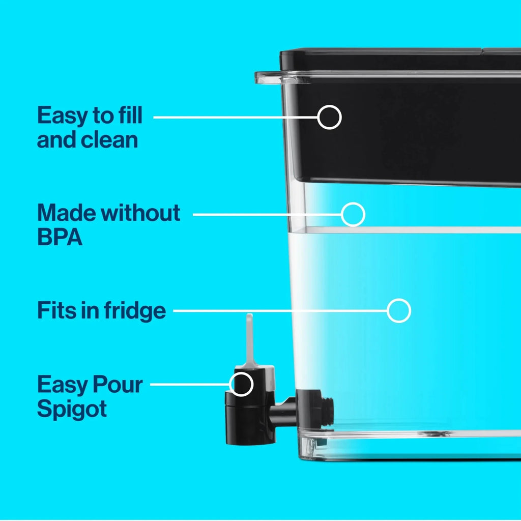 Water Filter Pitcher 10-Cup, copper, mercury & impurities