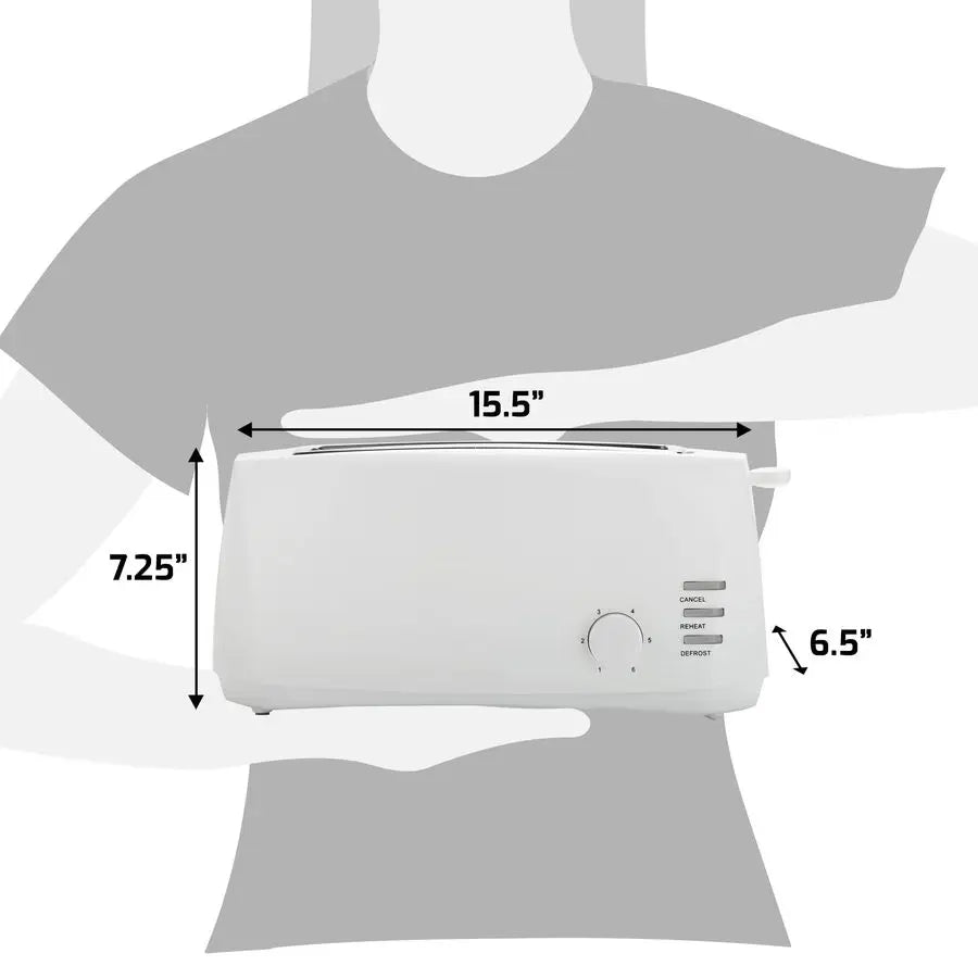Toaster, Extra Wide Long Slot 4-Slice