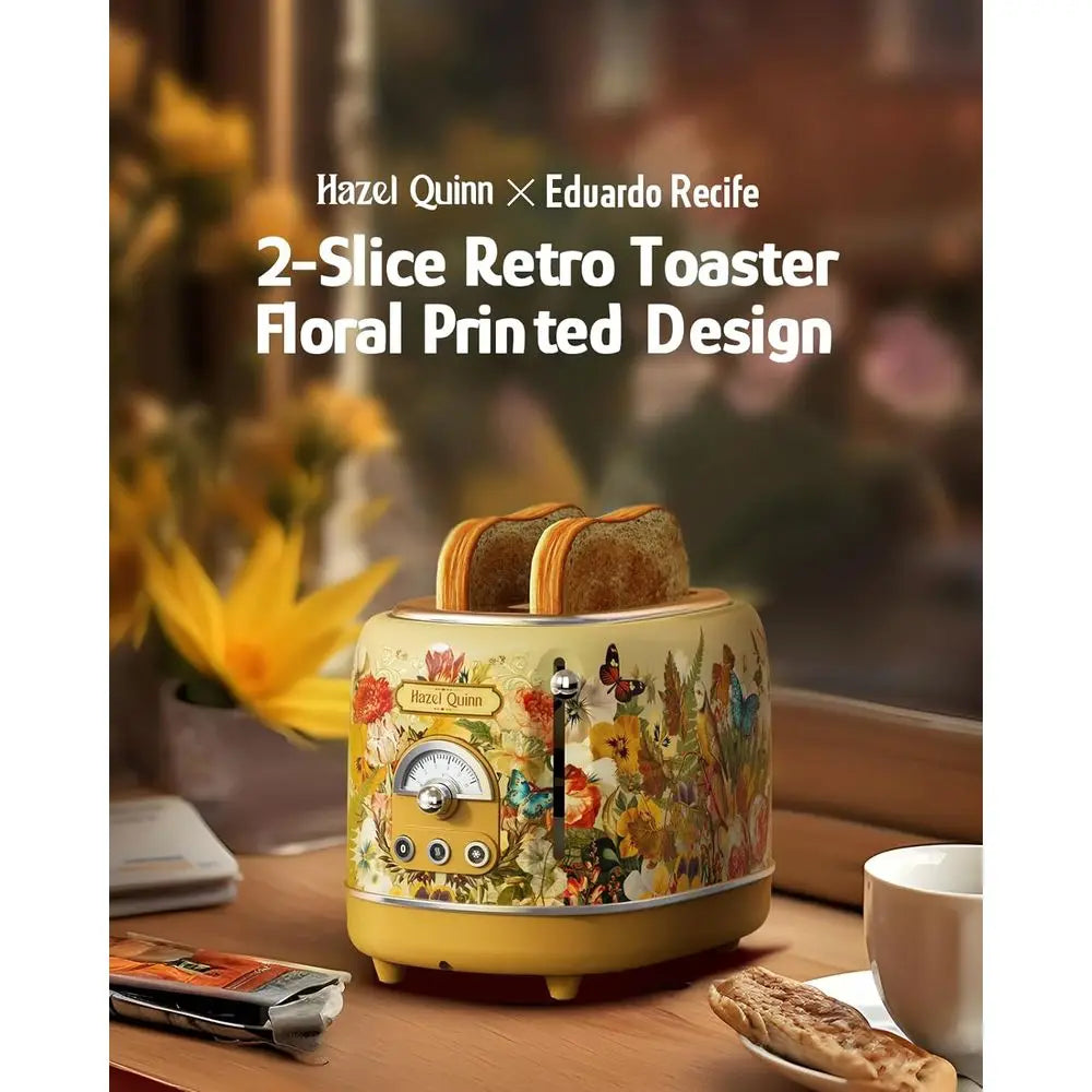 Toaster, 2-Slice Retro, Removable Crumb Tray