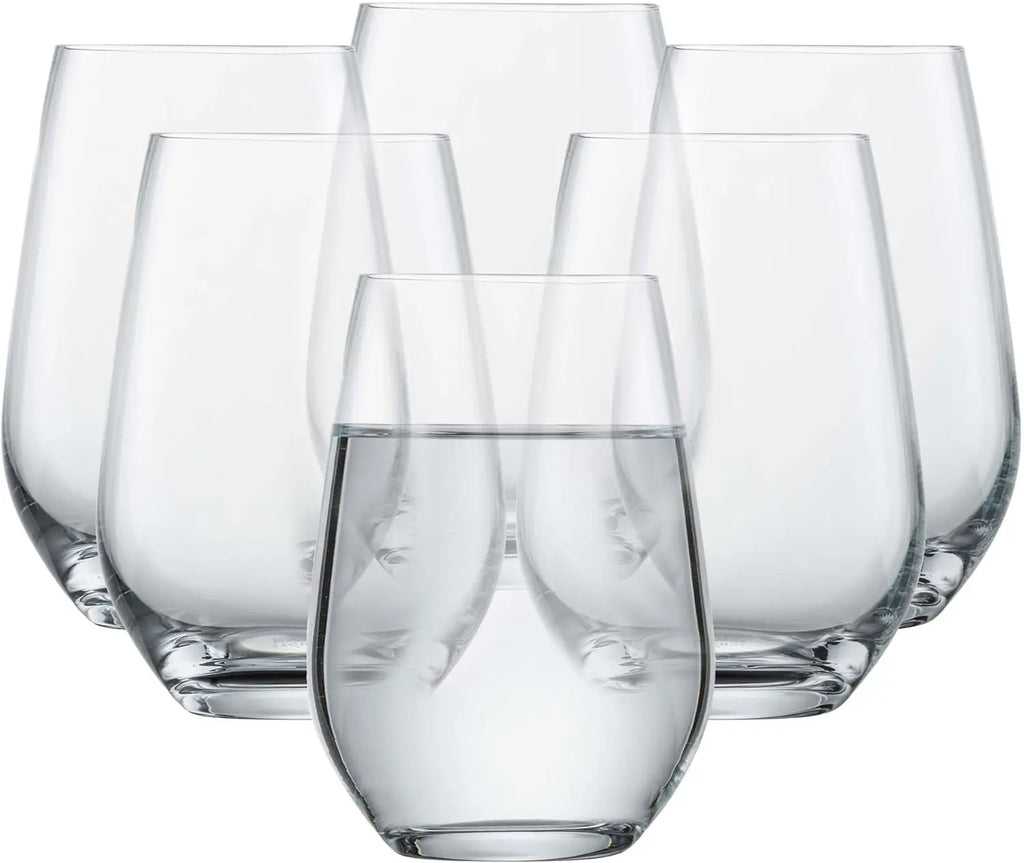 Tumbler Glasses Set of 6 Tritan Crystal Dishwasher-Safe 19 oz