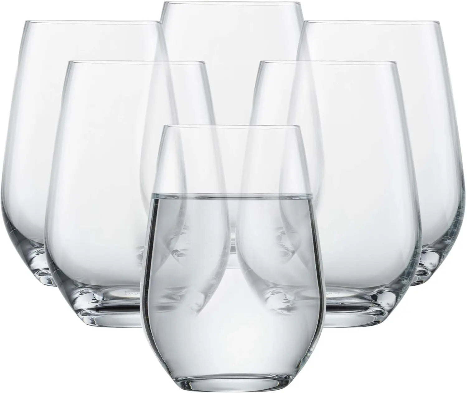 Tumbler Glasses Set of 6 Tritan Crystal Dishwasher-Safe 19 oz