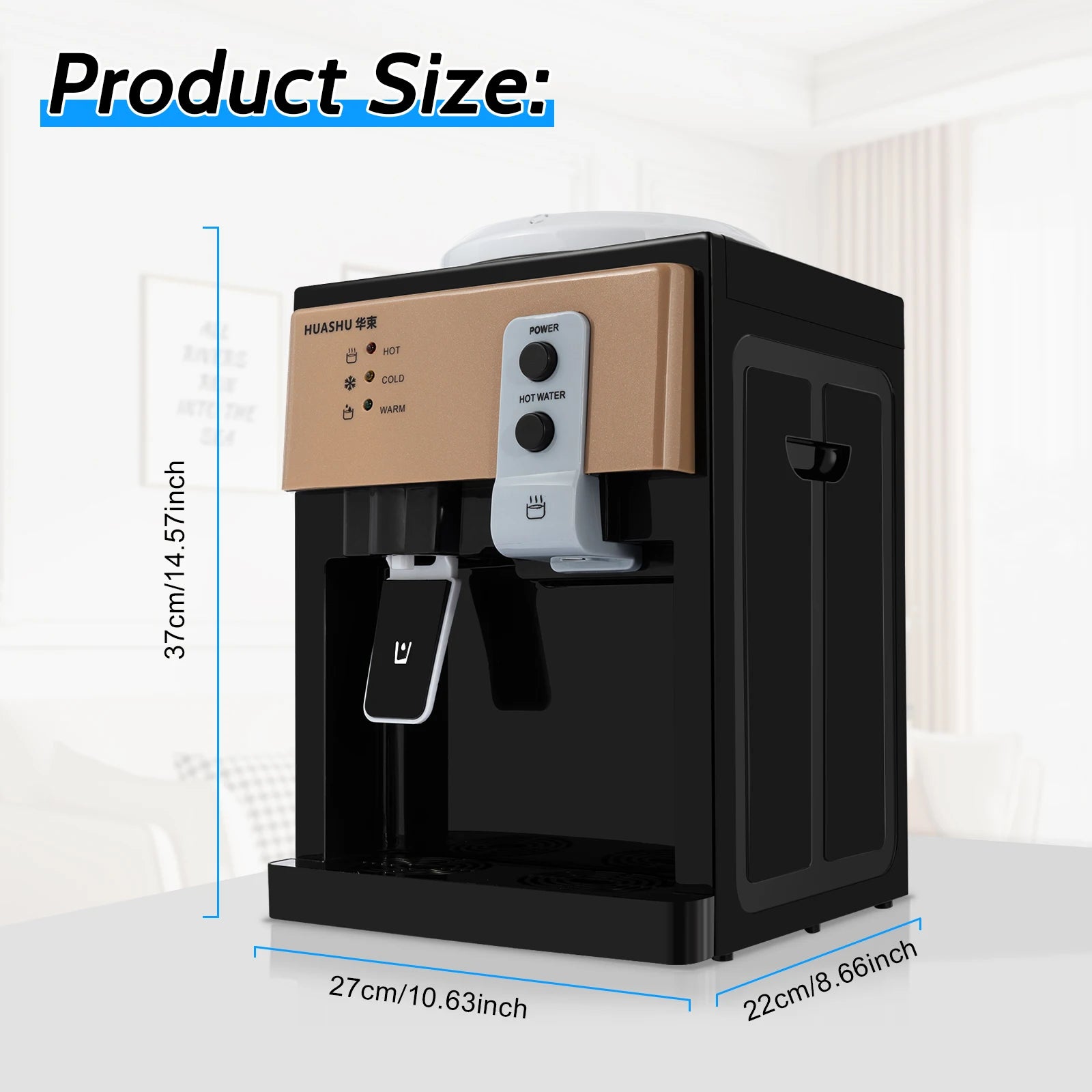Water Dispenser, 5 Gal Hot&Cold, Electric