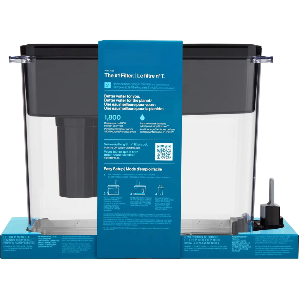 Water Filter Pitcher, 10-Cup, copper, mercury & impurities