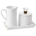 Cream & Sugar Set, 4-piece Ceramic Vintage