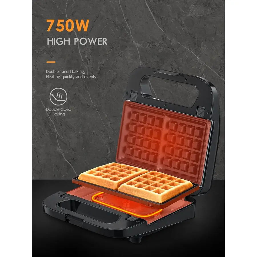 Waffle Grill Sandwich Maker, Panini Press