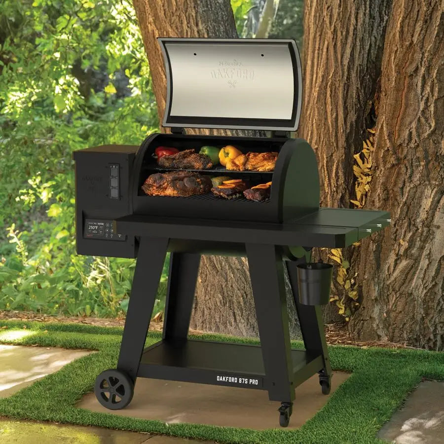 Pellet Gril, Cast Iron Grates, Smoker