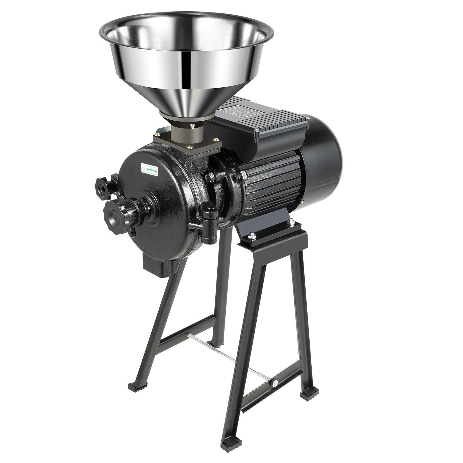 1500W Electric Grain Mill Stainless Steel Grinder 70kg h Capacity for Corn Wheat Beans