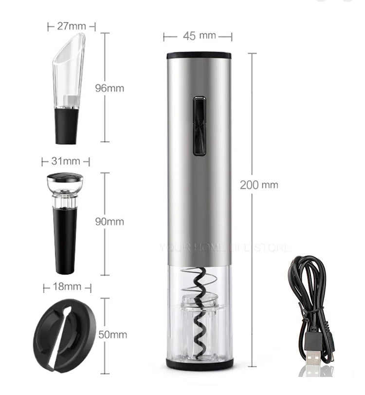Electric Wine Opener, Stainless steel