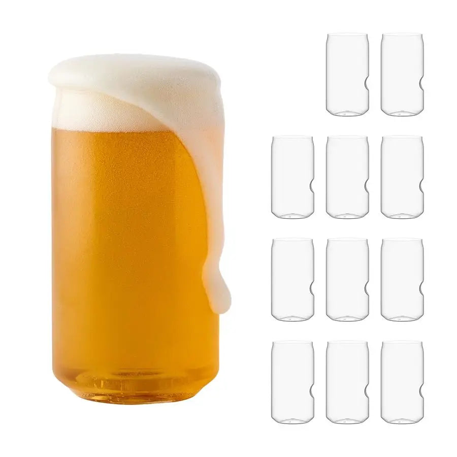 Glasses, Beer Set of 12, 16 oz Unbreakable Dishwasher Safe, BPA-free