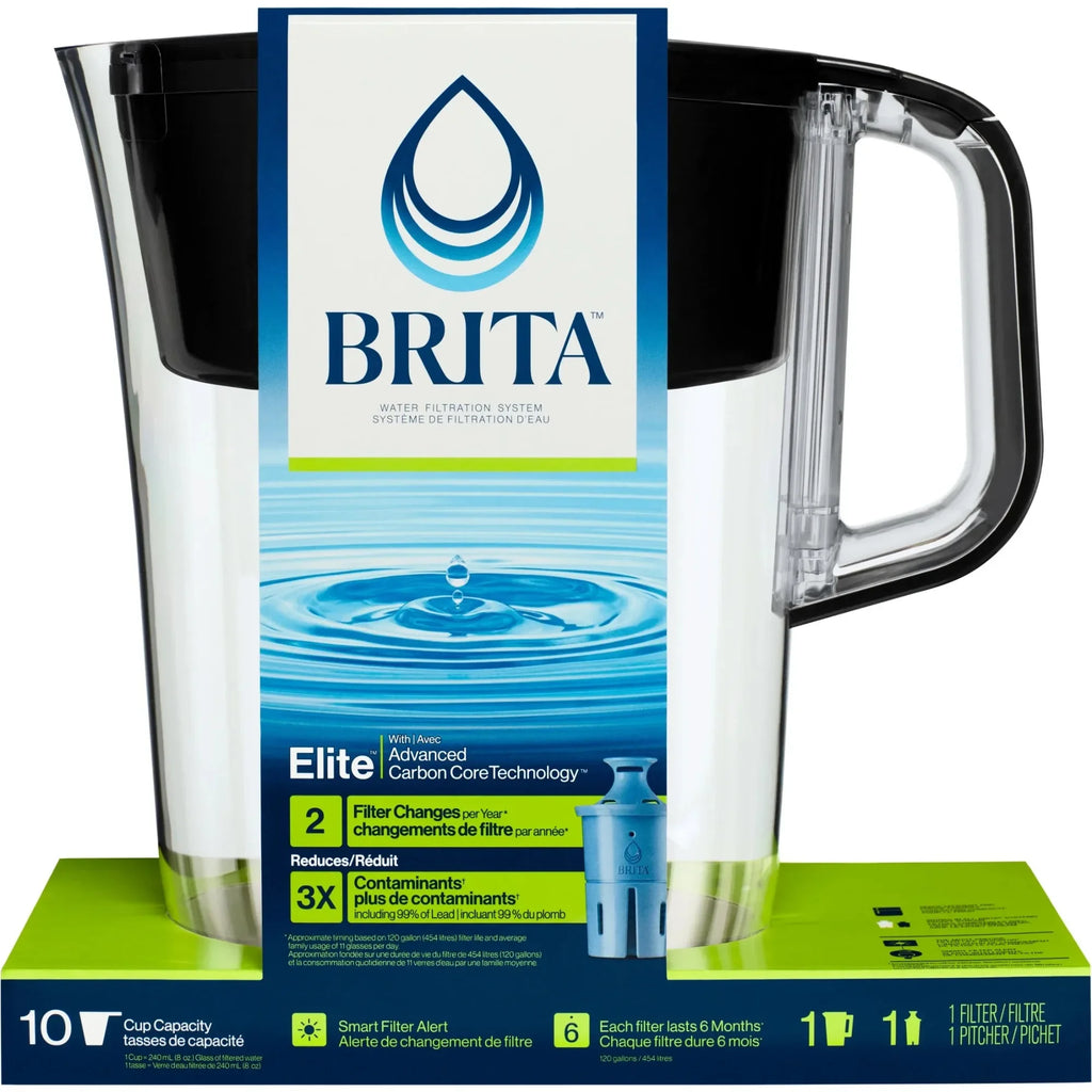 Water Filter Pitcher 10-Cup, chlorine