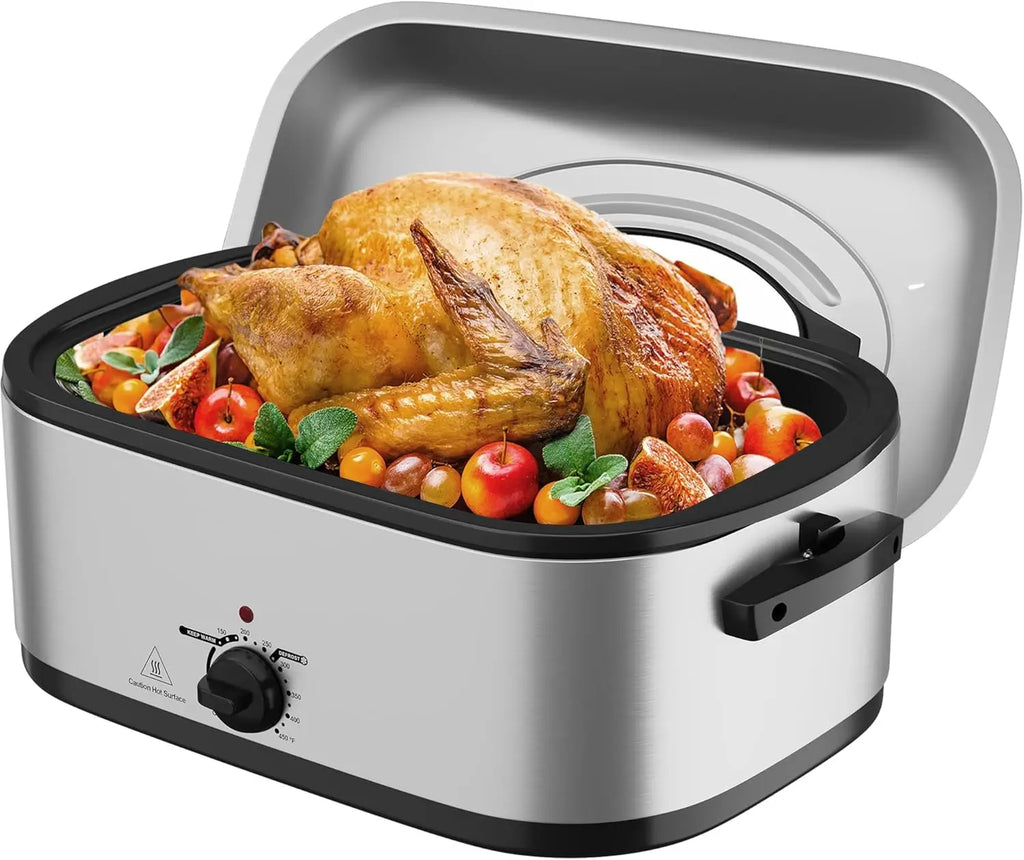 Roaster Oven, Electric Self-Basting, 24 Qt Removable Pan