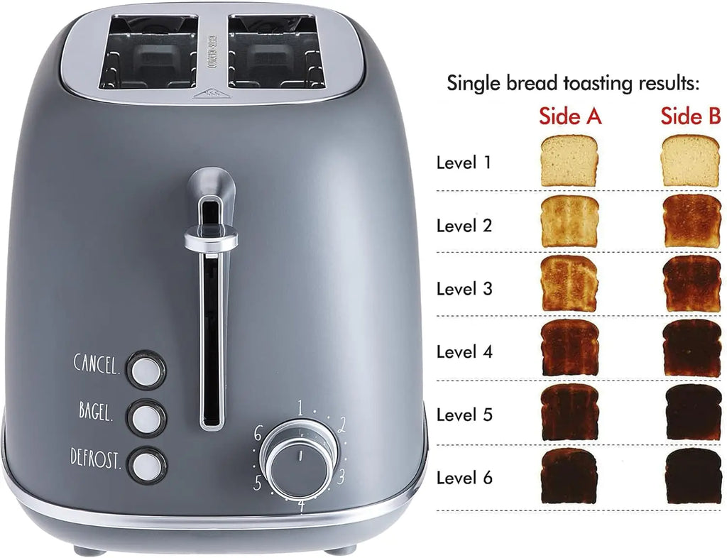 Toaster 2-Slice Retro Rounded Stainless Steel