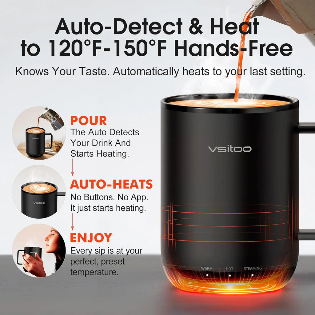 Mug, Heated Gift, Black