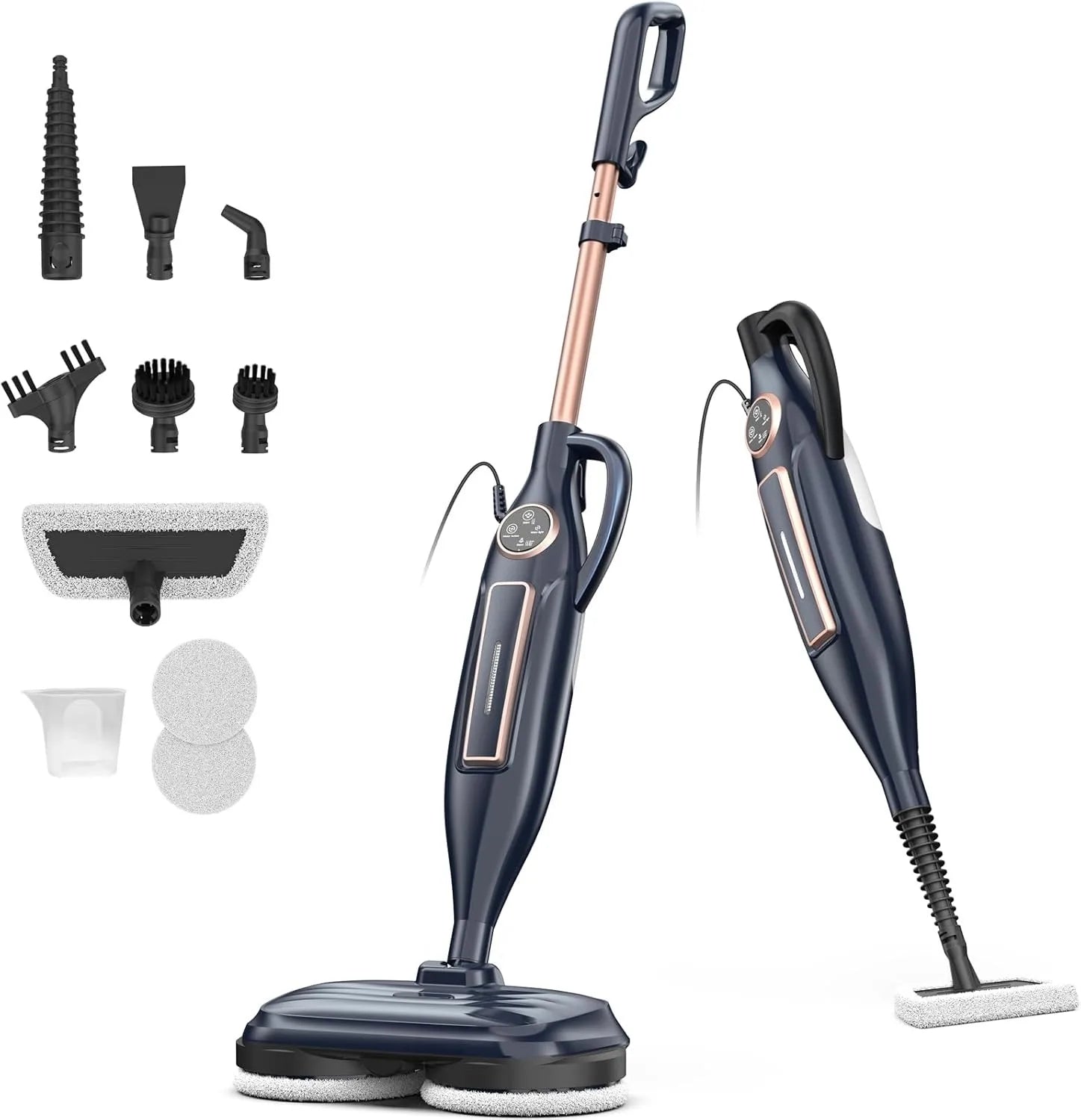 Mop Cleaner, Steam w/ Rotating Pad Floor Steamer for Hardwood Laminate
