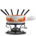 Fondue Set, 2L Ceramic 6 Fondue Forks, Swiss
