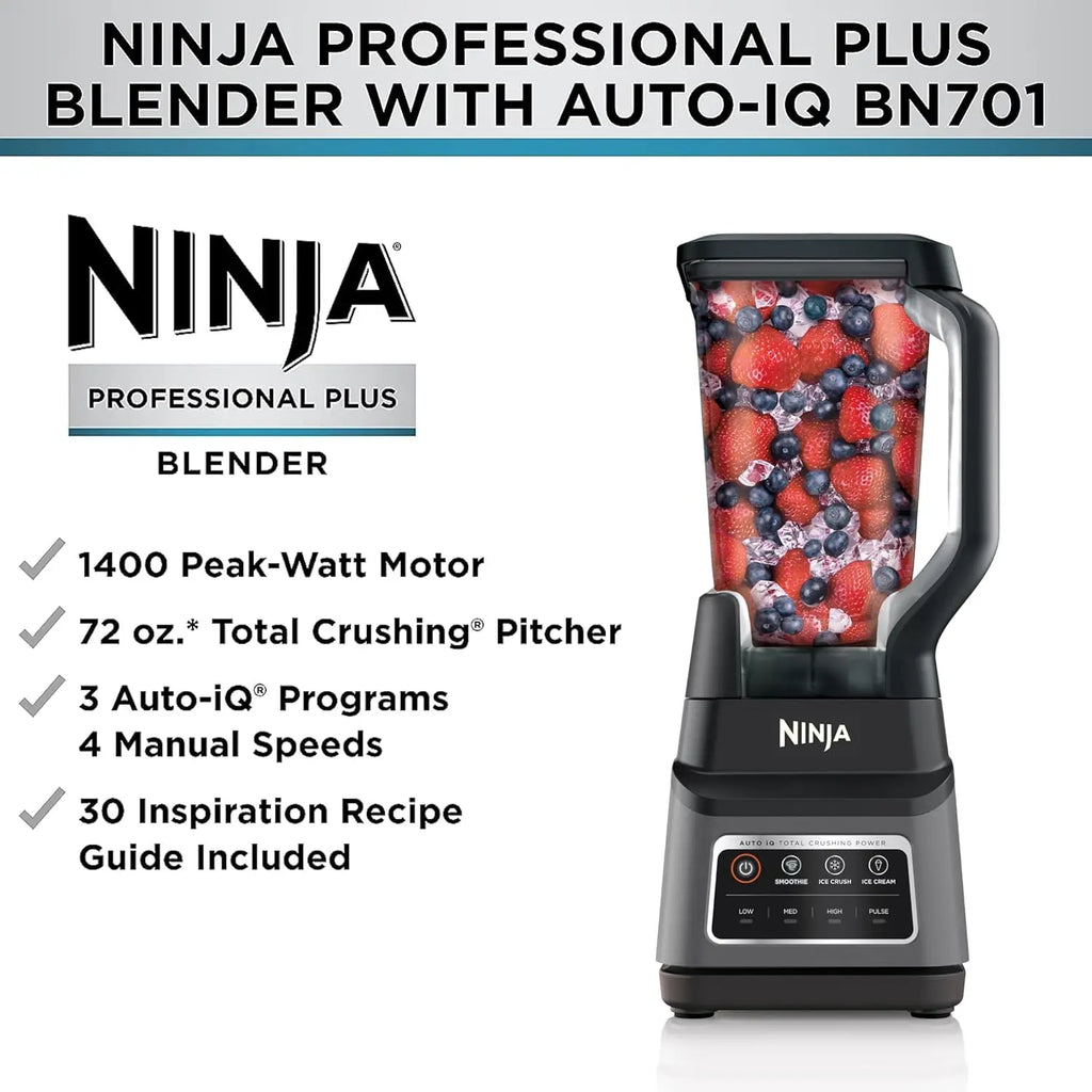 Blender Pitcher, 3-in-1 Mixer Smoothies, Frozen Drinks, Ice Cream