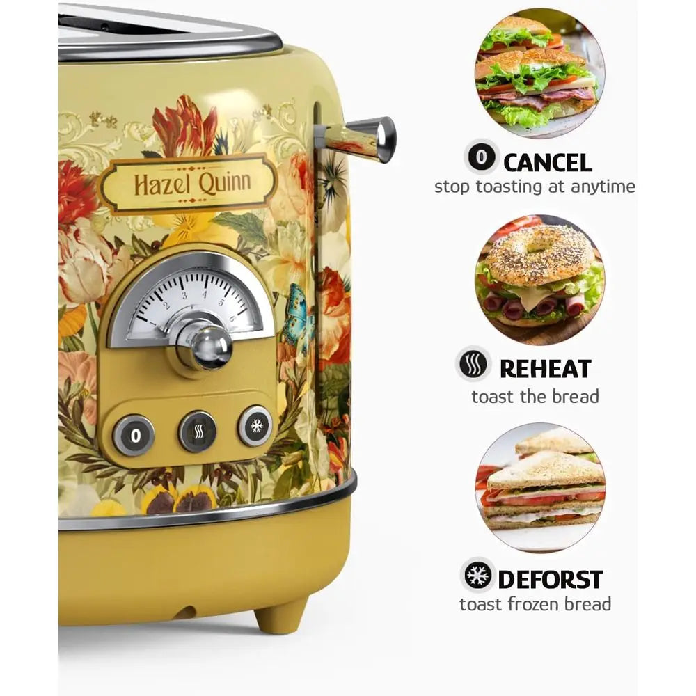 Toaster, 2-Slice Retro, Removable Crumb Tray