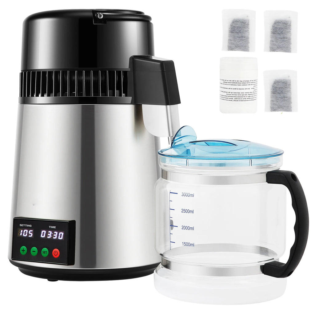 Water Distiller, 4L Filter Distilling Touch Screen