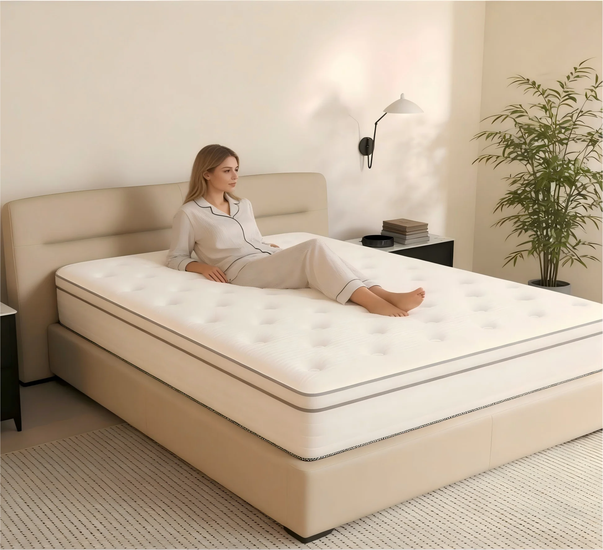 12 Inch Hybrid Queen King Full Mattress in a Box Memory Foam Soft, Bed Mattresses Pocket Springs Reduce Pressure