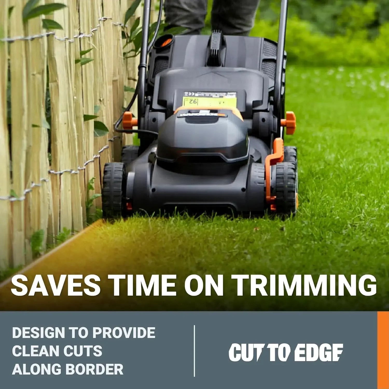 Customizable 40V 17" Cordless Lawn Mower For Small Yards, 2-in-1 Electric Mower Cuts Quiet,with 7-Position Height Adjustment