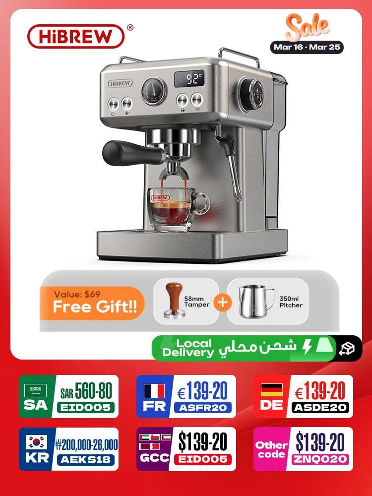 Espresso Machine, Cold/Hot Coffee Maker