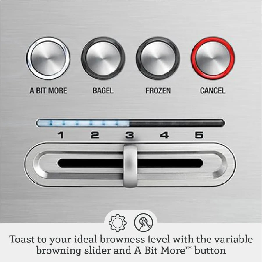 Toaster, 4-Slice Brushed Stainless Steel