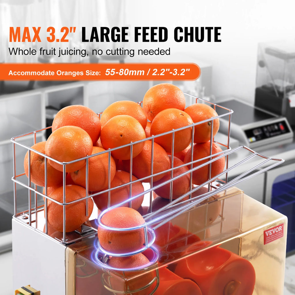 Orange Juicer Machine, Stainless w/ Pull-Out Filter