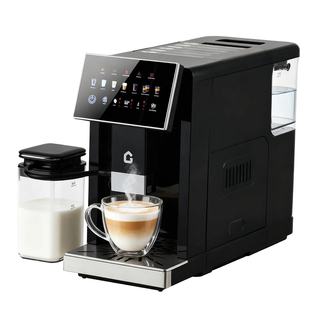 Espresso Machine W/ Milk Frother, Brewer/Grinder