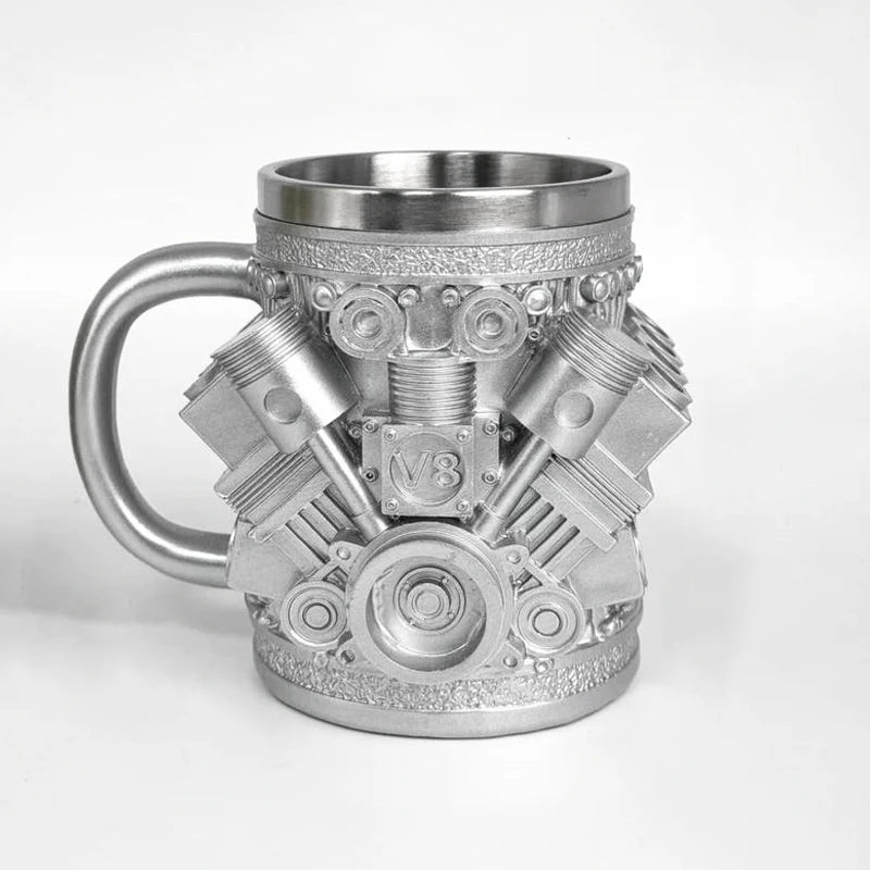 Mug, Stainless Steel Car Lovers V8 Engines