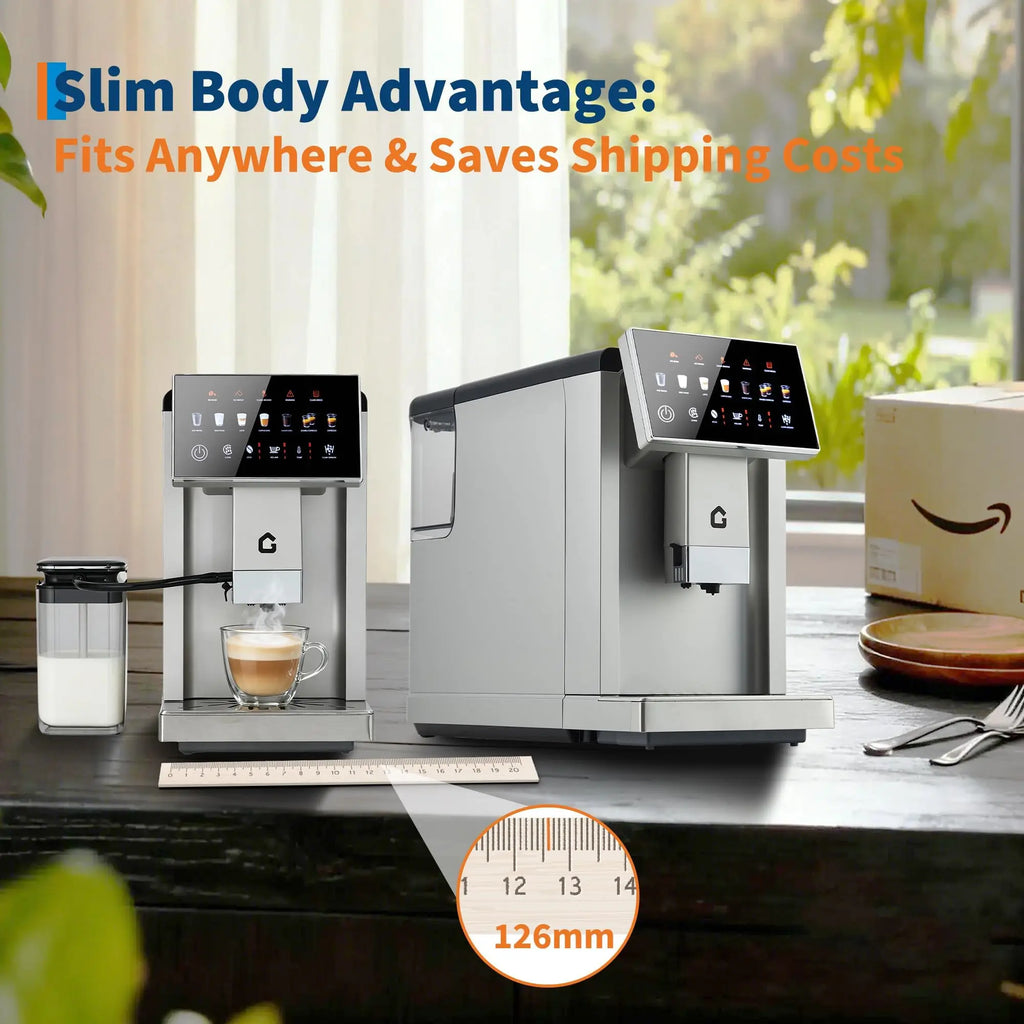 Espresso Machine W/ Milk Frother, Brewer/Grinder