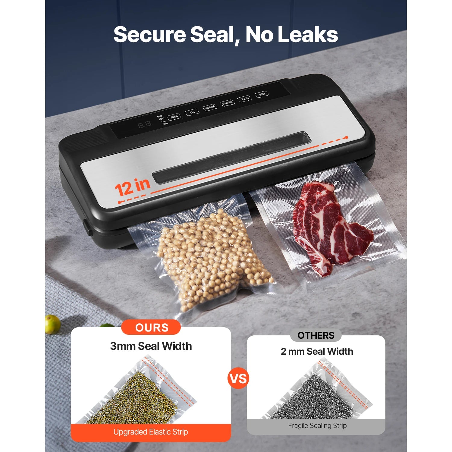Vacuum Sealer with Vacuum Bags