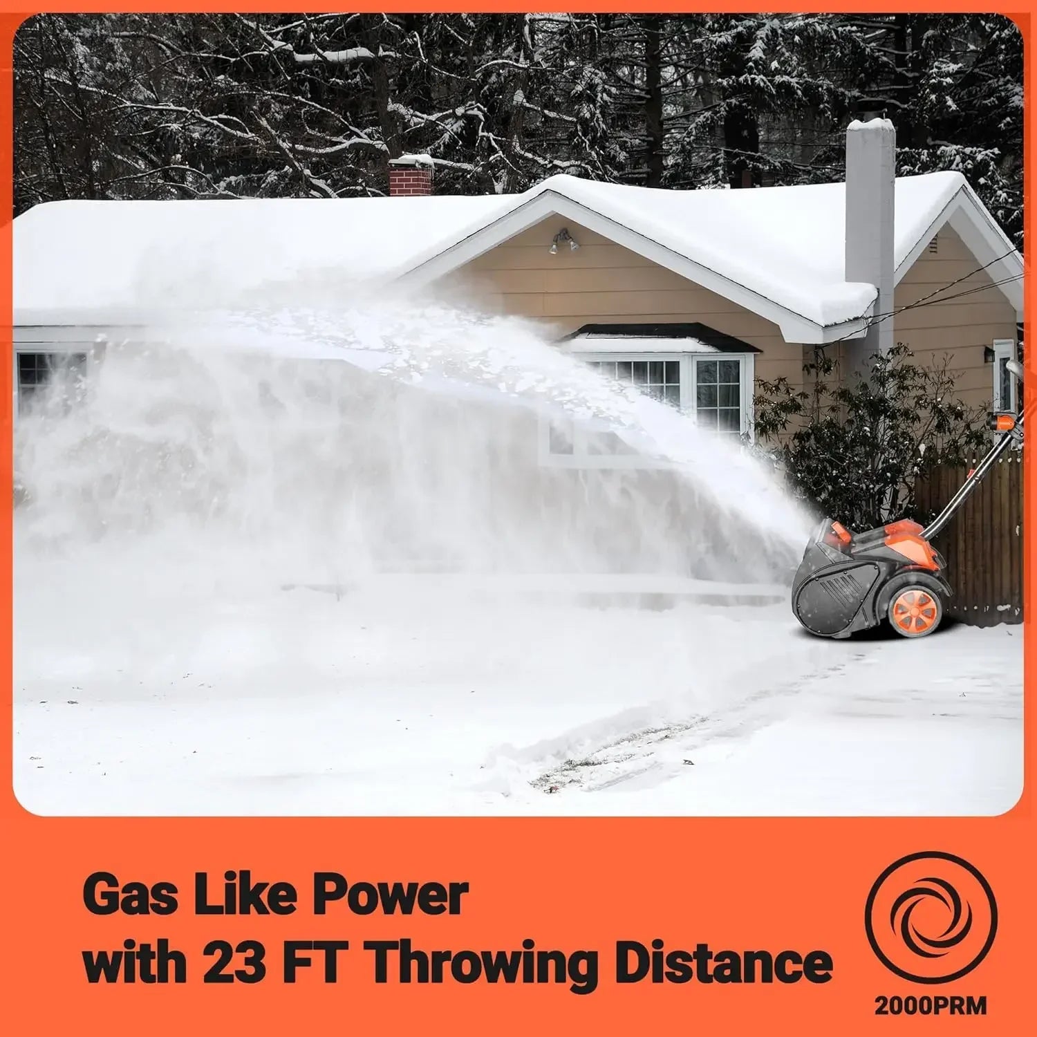 BestsellerBestsellerCordless Snow Shovel with Wheels, 48V | 16-Inch | 4-Ah Brushless Cordless Snow Blower with Directional Plate