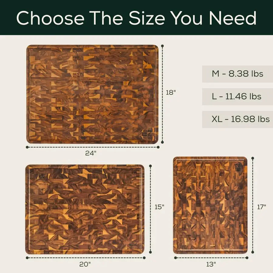Cutting Board Serving, Acacia Wood