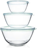 Mixing Bowls w/ Lids, Glass Baking, Cooking & Storage