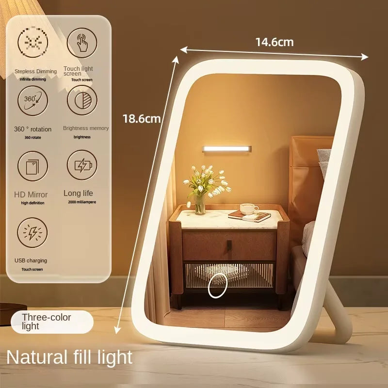Makeup Mirror, LED Smart Desktop Fill Light