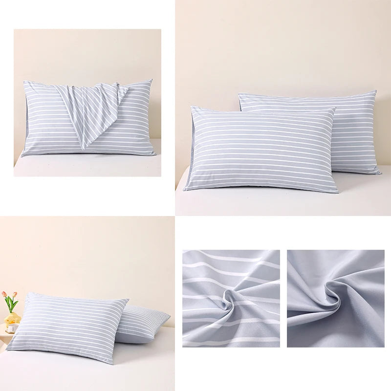 4pcs/2 Pairs Twin Full Queen King 20x26/20x28/20x30/20x36in Printed Pillowcases Pillow Protector Cover Sets