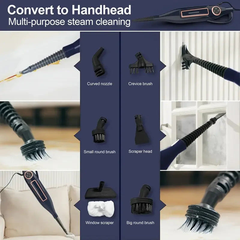 Mop Cleaner, Steam w/ Rotating Pad Floor Steamer for Hardwood Laminate