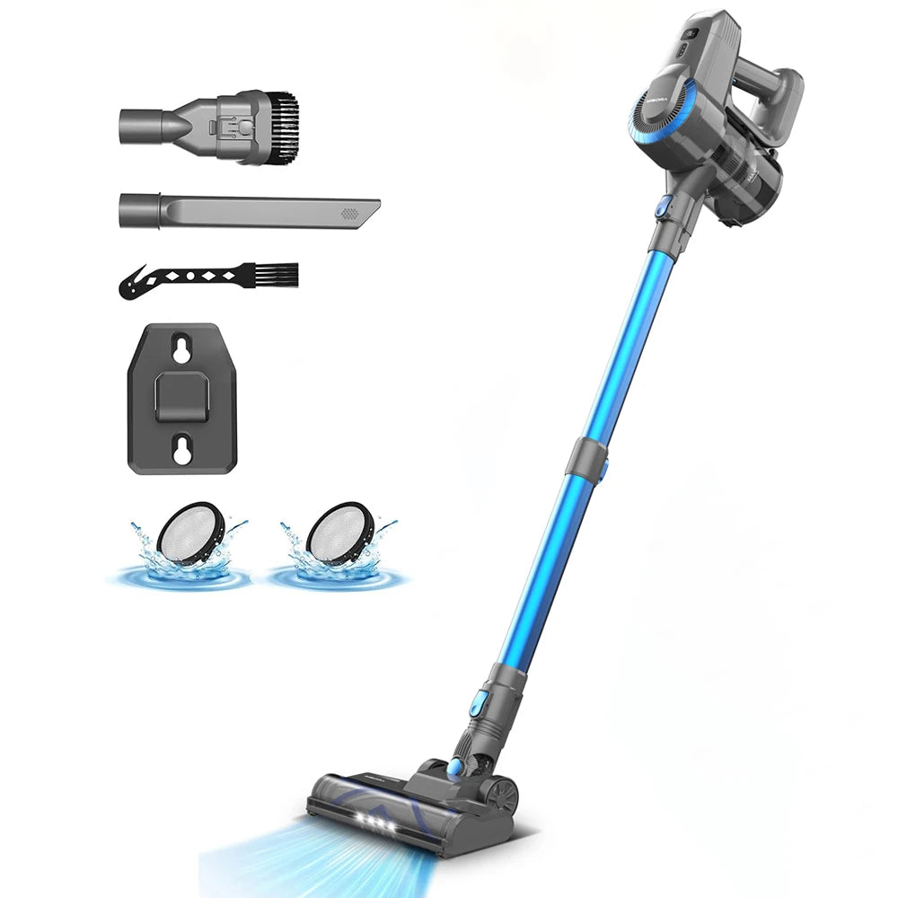 Cordless Upright Vacuum, Carpet, Hard Floor, Pet Hair