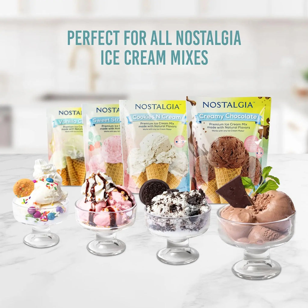 Electric Ice Cream Maker, 2-Qt, Sorbet, Soft Serve, Frozen Yogurt