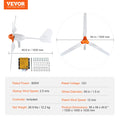 SucceBuy Wind Turbine Generator 12V 500W/800W Wind Turbine Wind Power Generator with MPPT Controller Suitable for Home Farm RVs