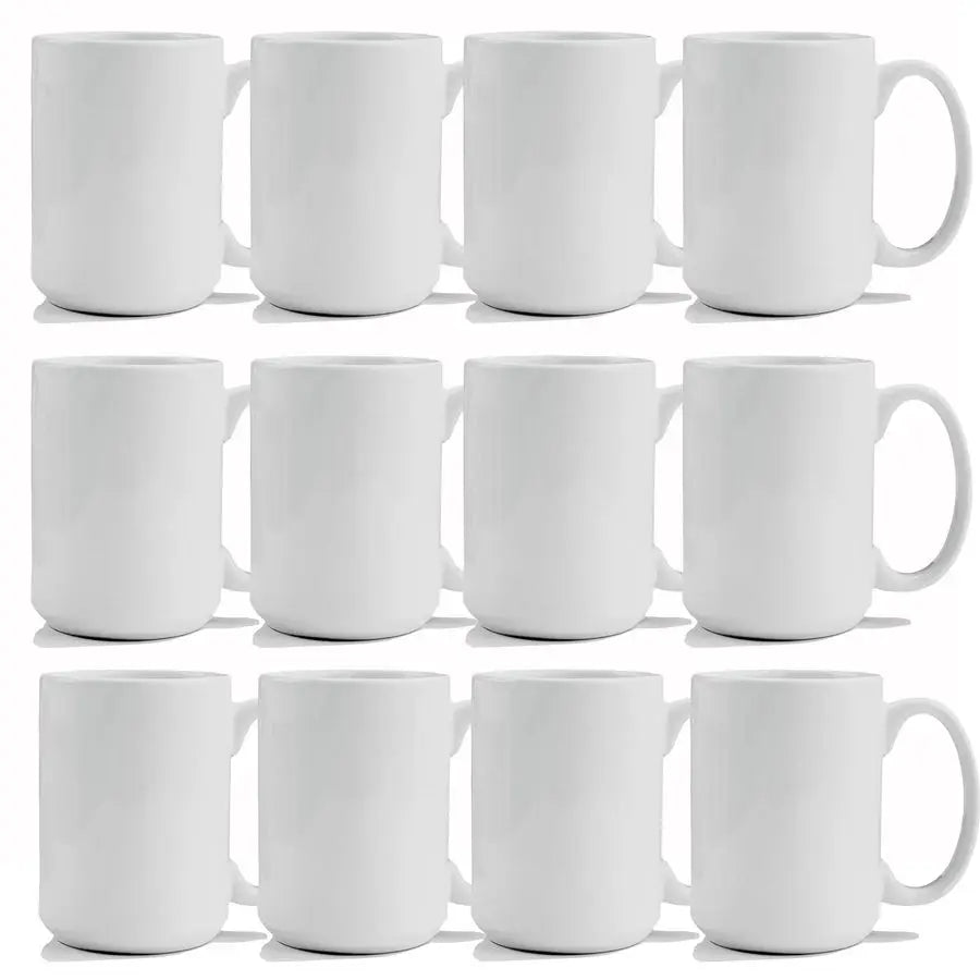 Mugs Set of 12 15 oz White