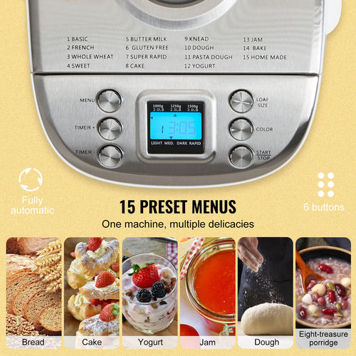 Bread Maker, Nonstick Ceramic Gluten Free