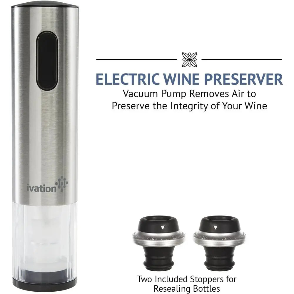Electric Wine Opener with Vacuum Stoppers