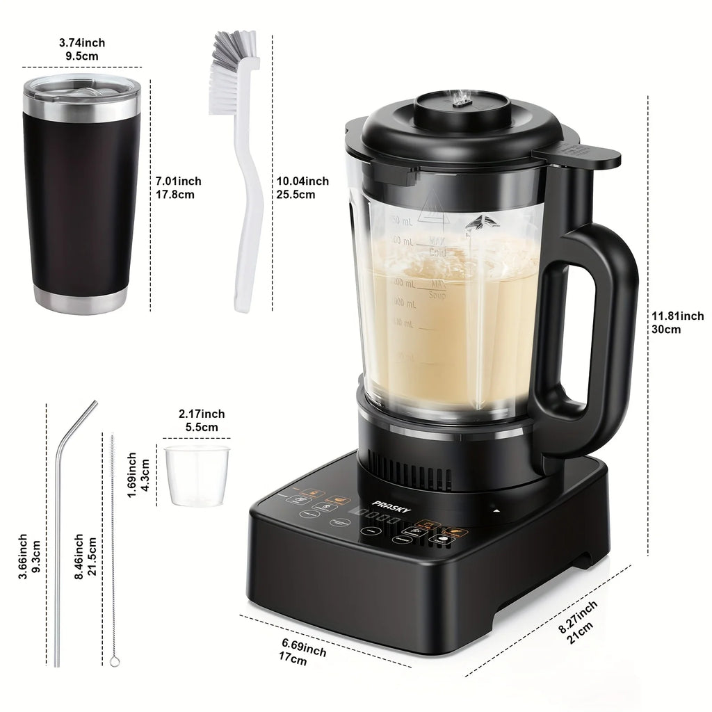Blender, Heating Soups Smoothies 55oz Glass To-Go Cup