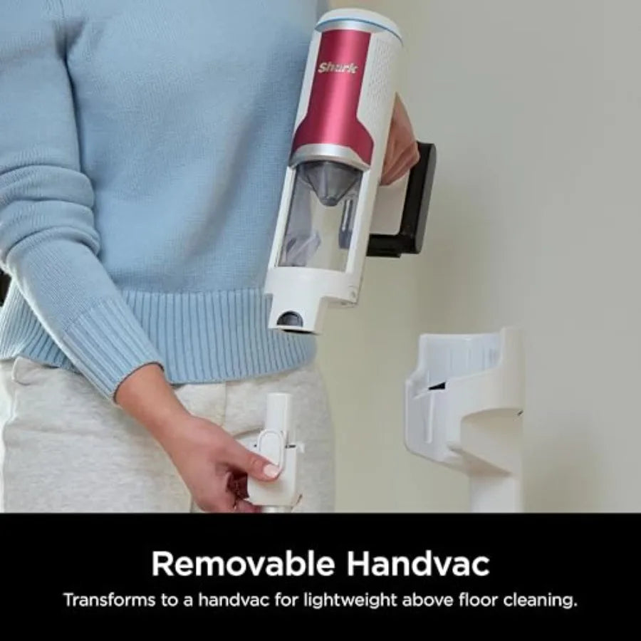 Clean and Empty Cordless Stick Vacuum Cleaner Auto-Empty System Self Cleaning Brushroll HEPA Filter Powerful Suction Compact Li