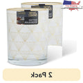 Glasses, 2-Pack Diamond Print Whiskey Rocks Gift Set