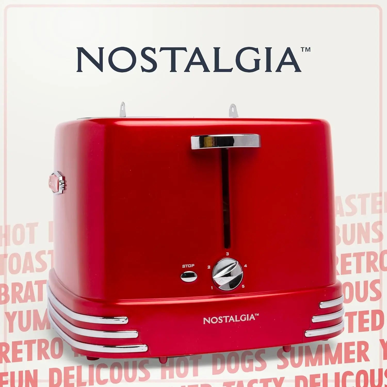 Toaster 4-Slot, Hot Dog & Bun