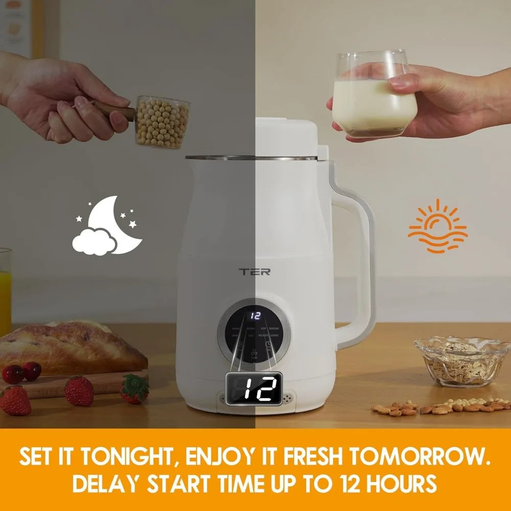 Nut Milk Maker, 40oz Electric Blender Almond Oat Soy Juice Soup