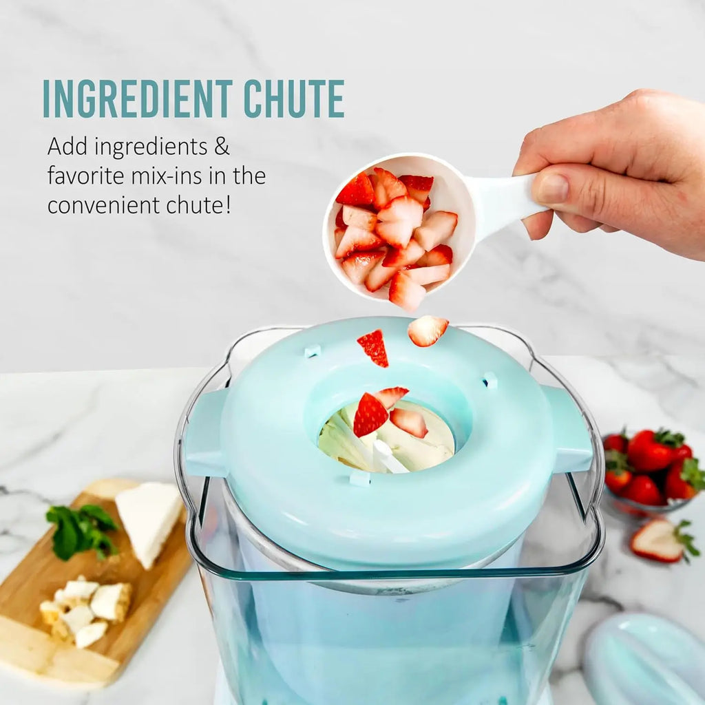 Electric Ice Cream Maker, 2-Qt, Sorbet, Soft Serve, Frozen Yogurt