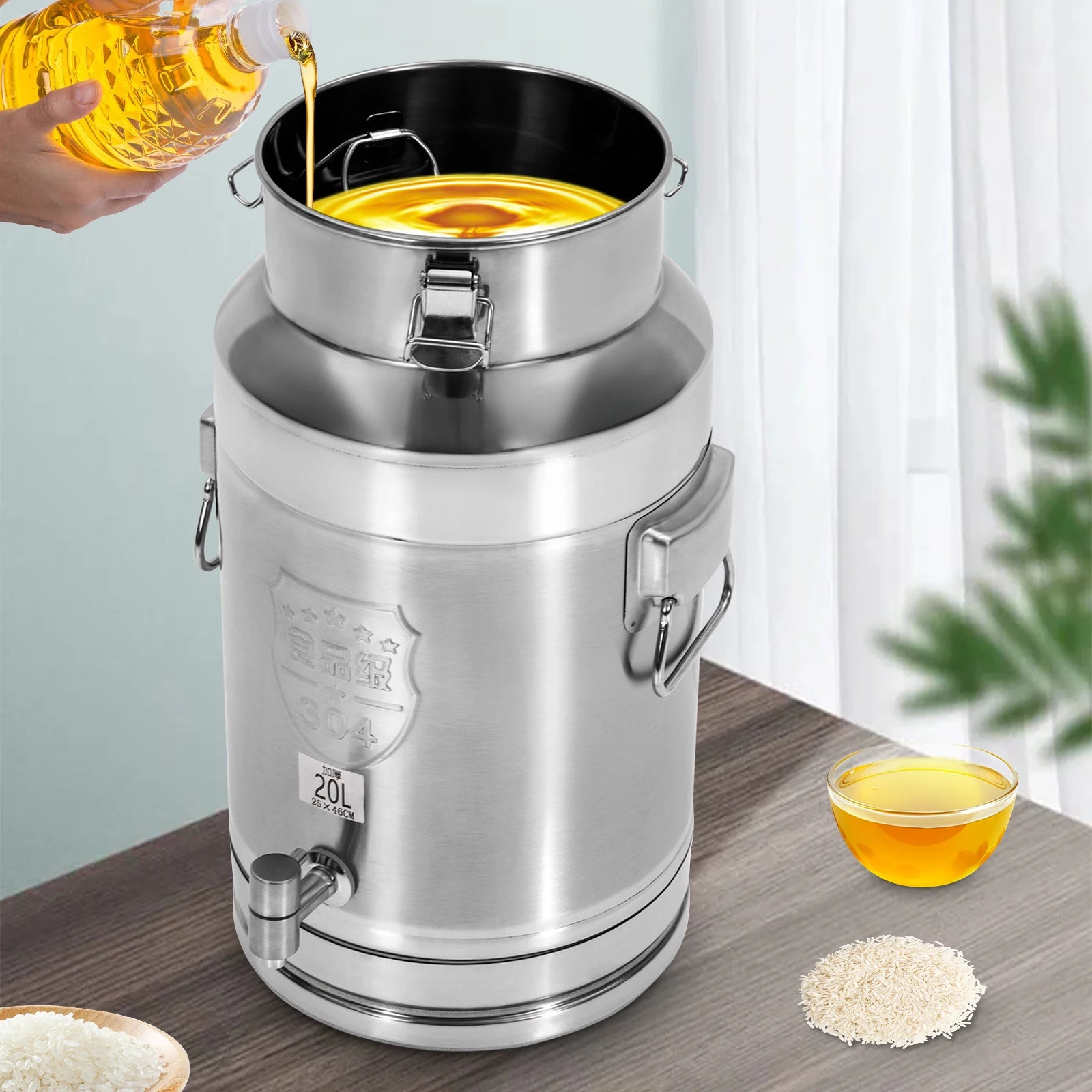 Beverage Dispenser, 5gal Stainless Steel 5 gal